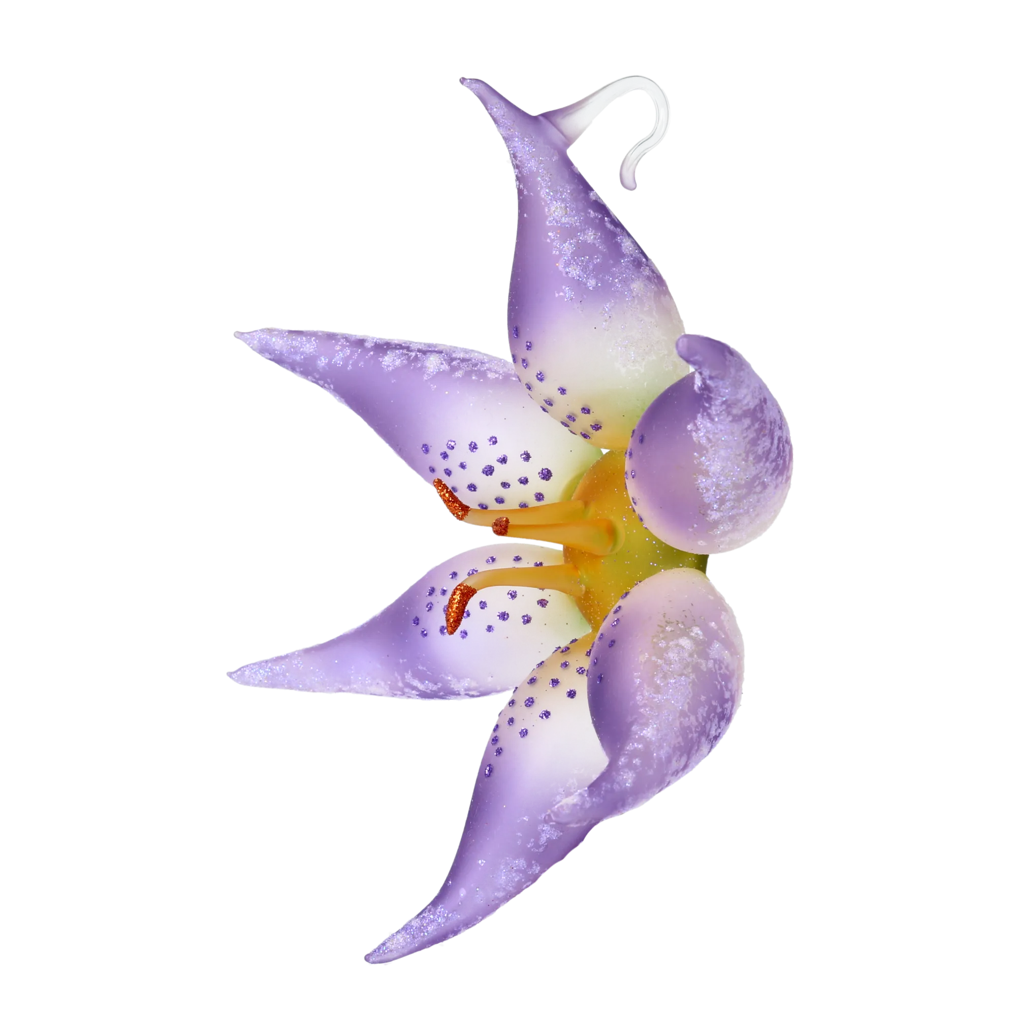 Speckled Twilight Bloom | Hand-Painted Glass Ornament | Blubom 2020-490