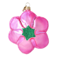 Load image into Gallery viewer, Pink Flower from the Garden of Fantasy. Handmade Glass Christmas ornament.
