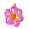 Load image into Gallery viewer, Pink Flower from the Garden of Fantasy. Handmade Glass Christmas ornament. 2020-493
