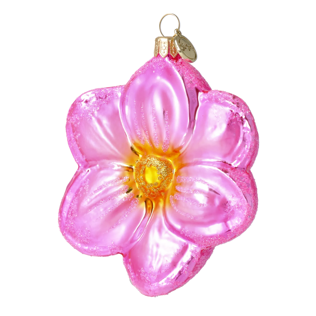 Wildflower Gilded Heart | Hand-Painted Glass Ornament | Blubom 2020-493