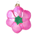 Load image into Gallery viewer, Pink Flower from the Garden of Fantasy. Handmade Glass Christmas ornament. 2020-493
