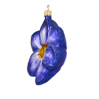 Indigo Vow | Hand-Painted Glass Ornament | Blubom 2020-494