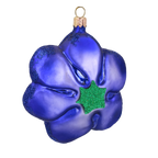 Indigo Vow | Hand-Painted Glass Ornament | Blubom 2020-494