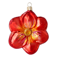 Load image into Gallery viewer, Fiery Flower of Summer. Handmade Glass Christmas ornament. 2020-496
