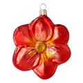 Scarlet Sovereign Bloom | Hand-Painted Glass Ornament | Blubom 2020-496