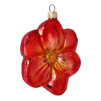 Scarlet Sovereign Bloom | Hand-Painted Glass Ornament | Blubom 2020-496