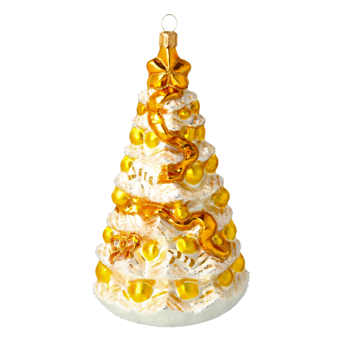 Gilded Imperial Solstice | Hand-Painted Glass Ornament | Blubom 2020-501