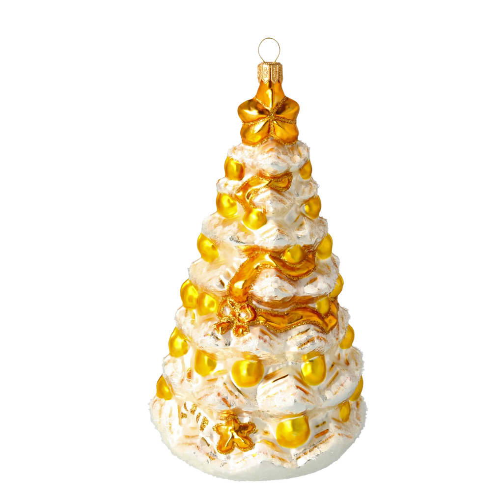 Gilded Imperial Solstice | Hand-Painted Glass Ornament | Blubom 2020-501
