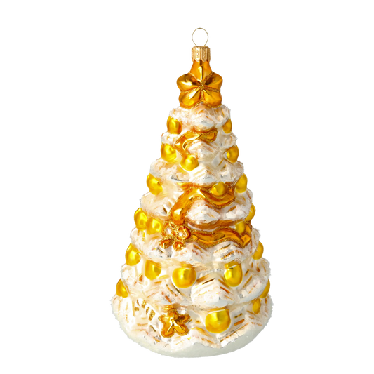 Gilded White Fir Premium christmas glass ornament 2020-501