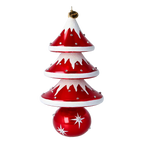 Scarlet Winter Sovereign | Hand-Painted Glass Ornament | Blubom 2020-504