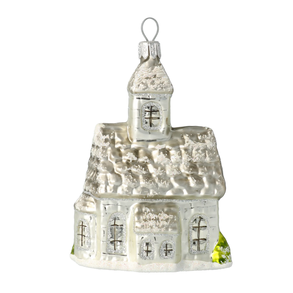 Hallowed Spire Silence | Hand-Painted Glass Ornament | Blubom 2020-515