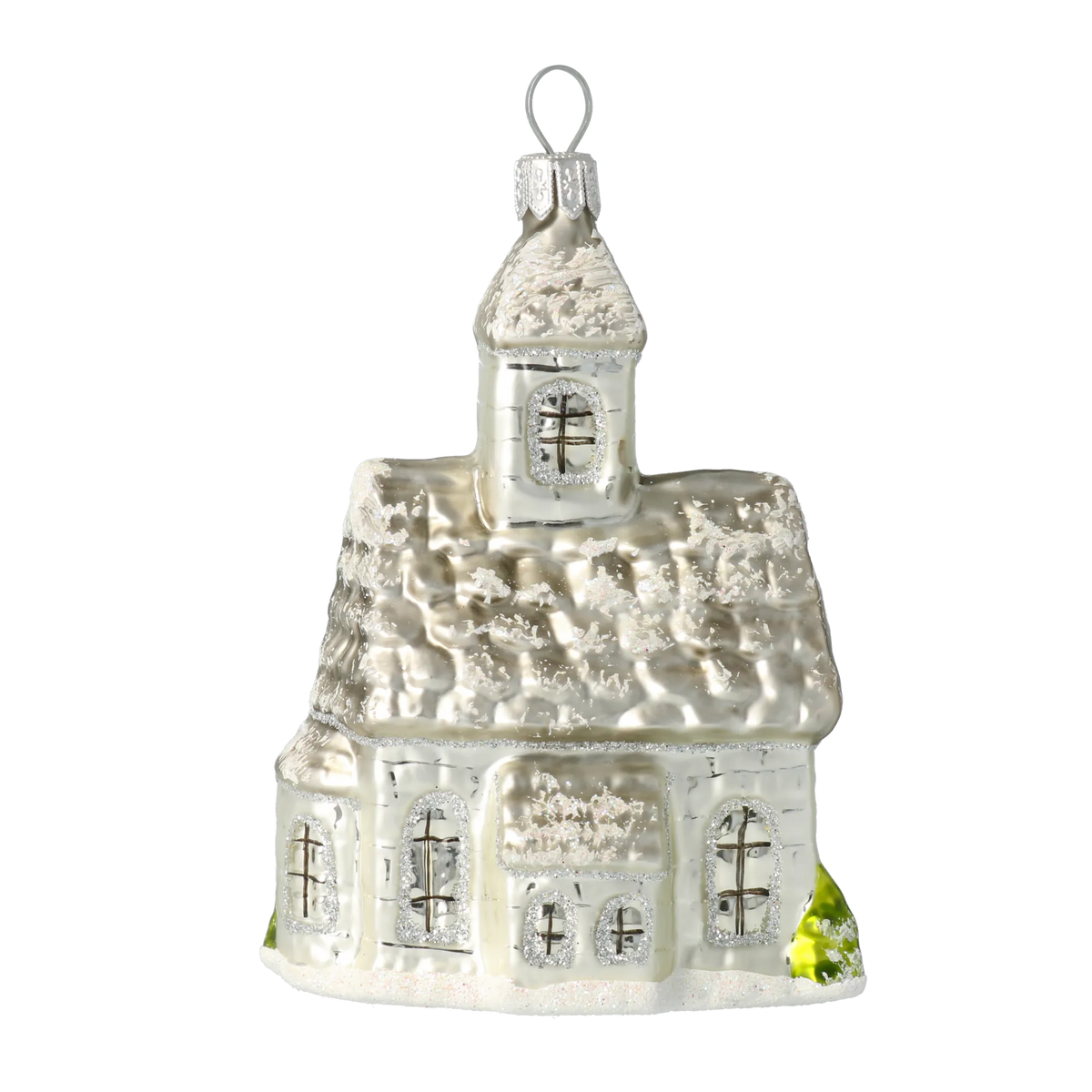 Hallowed Spire Silence | Hand-Painted Glass Ornament | Blubom 2020-515