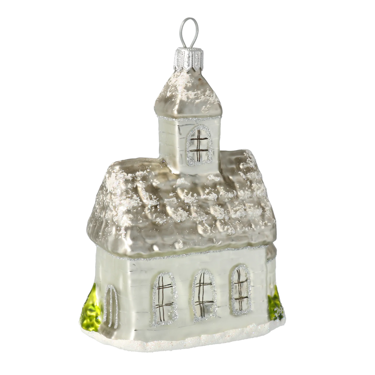 Hallowed Spire Silence | Hand-Painted Glass Ornament | Blubom 2020-515