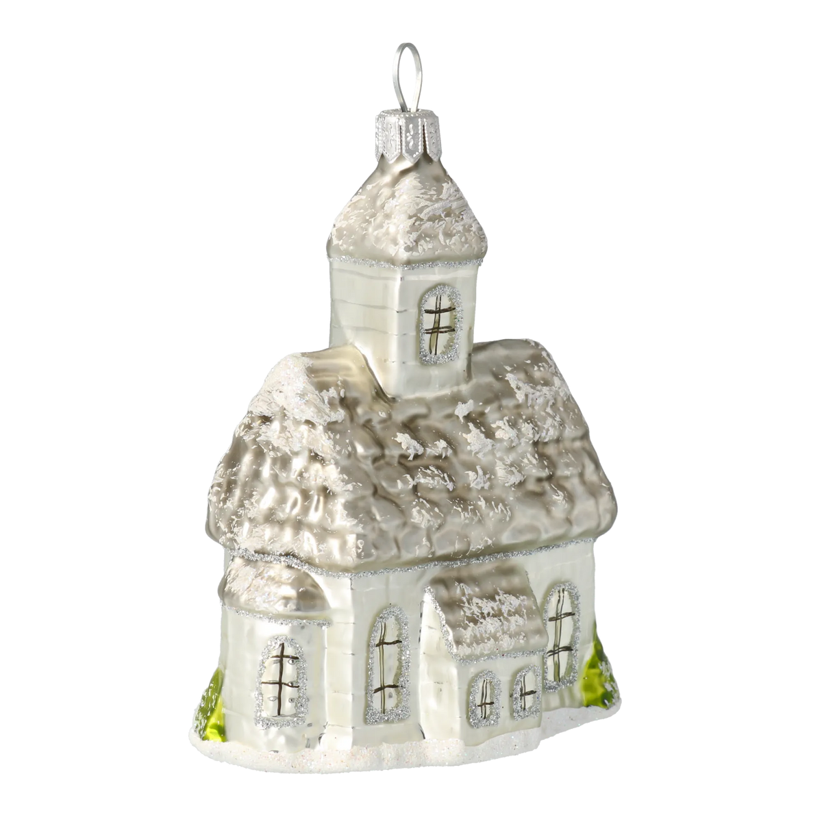 Hallowed Spire Silence | Hand-Painted Glass Ornament | Blubom 2020-515