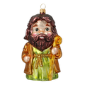 Gentle Shepherd Staff | Hand-Painted Glass Ornament | Blubom 2020-517