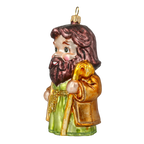 Gentle Shepherd Staff | Hand-Painted Glass Ornament | Blubom 2020-517
