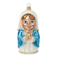 Load image into Gallery viewer, Mary. Handmade Glass Christmas ornament. 2020-518
