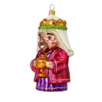 Benevolent Gilded Sovereign | Hand-Painted Glass Ornament | Blubom 2020-521