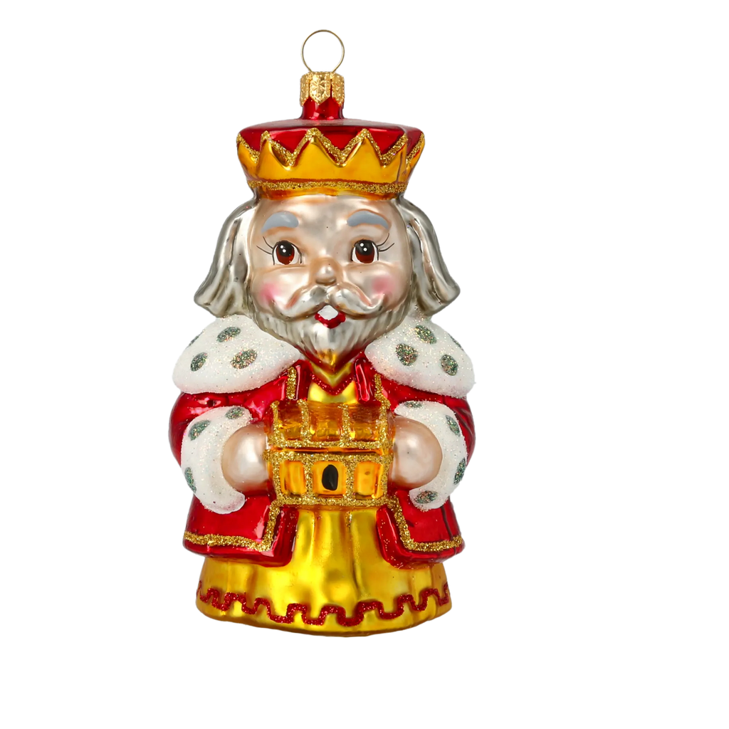 Stately Sovereign's Tribute | Hand-Painted Glass Ornament | Blubom 2020-522