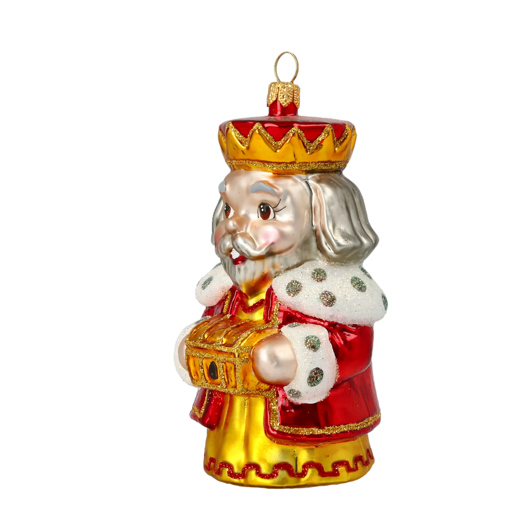 Stately Sovereign's Tribute | Hand-Painted Glass Ornament | Blubom 2020-522