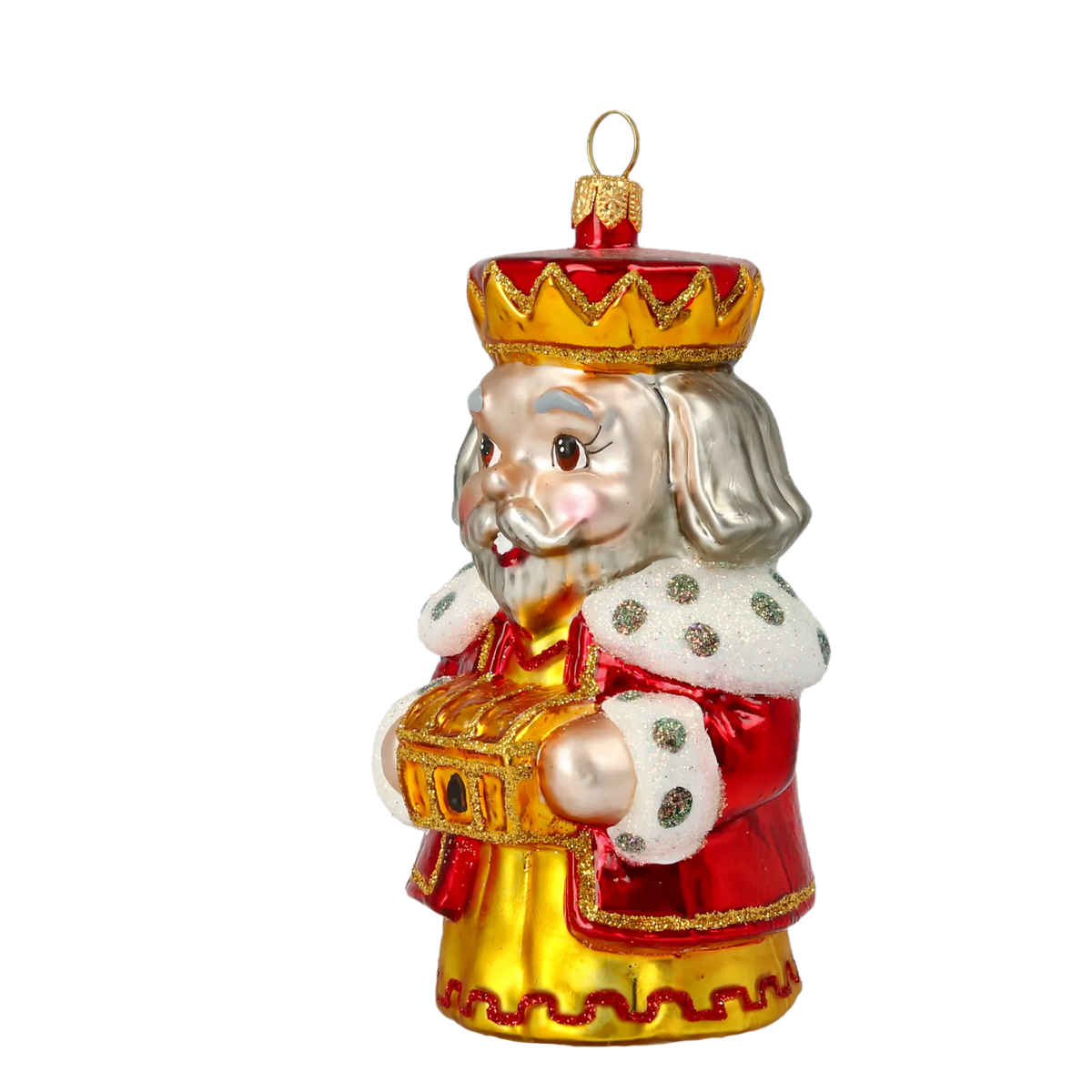 Stately Sovereign's Tribute | Hand-Painted Glass Ornament | Blubom 2020-522