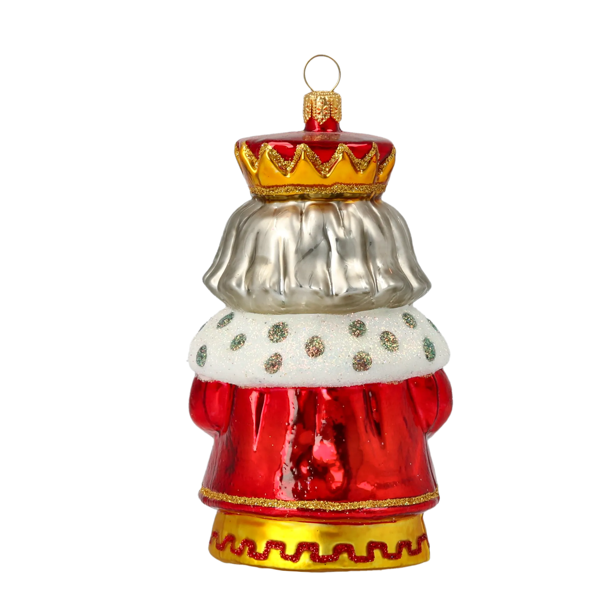 King Melchior. Handmade Glass Christmas ornament. 2020-522