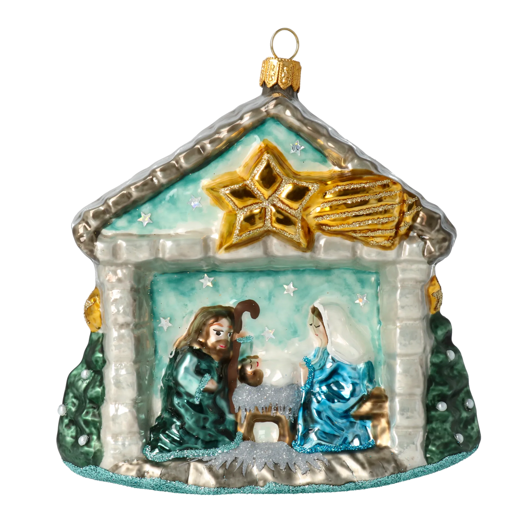 Hallowed Celestial Vigil | Hand-Painted Glass Ornament | Blubom 2020-524