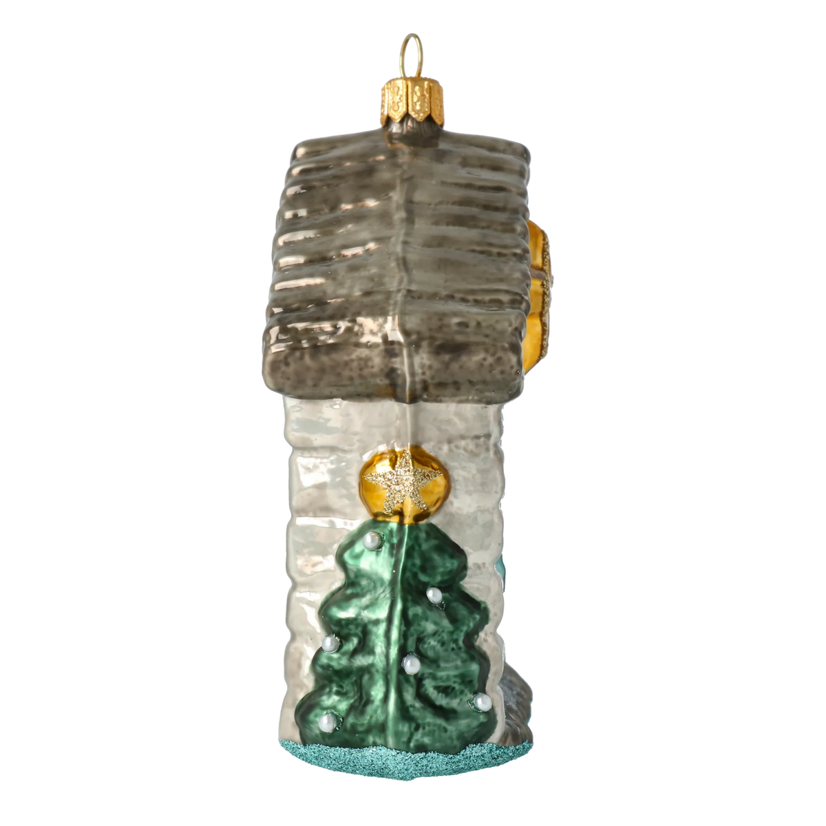 Hallowed Celestial Vigil | Hand-Painted Glass Ornament | Blubom 2020-524