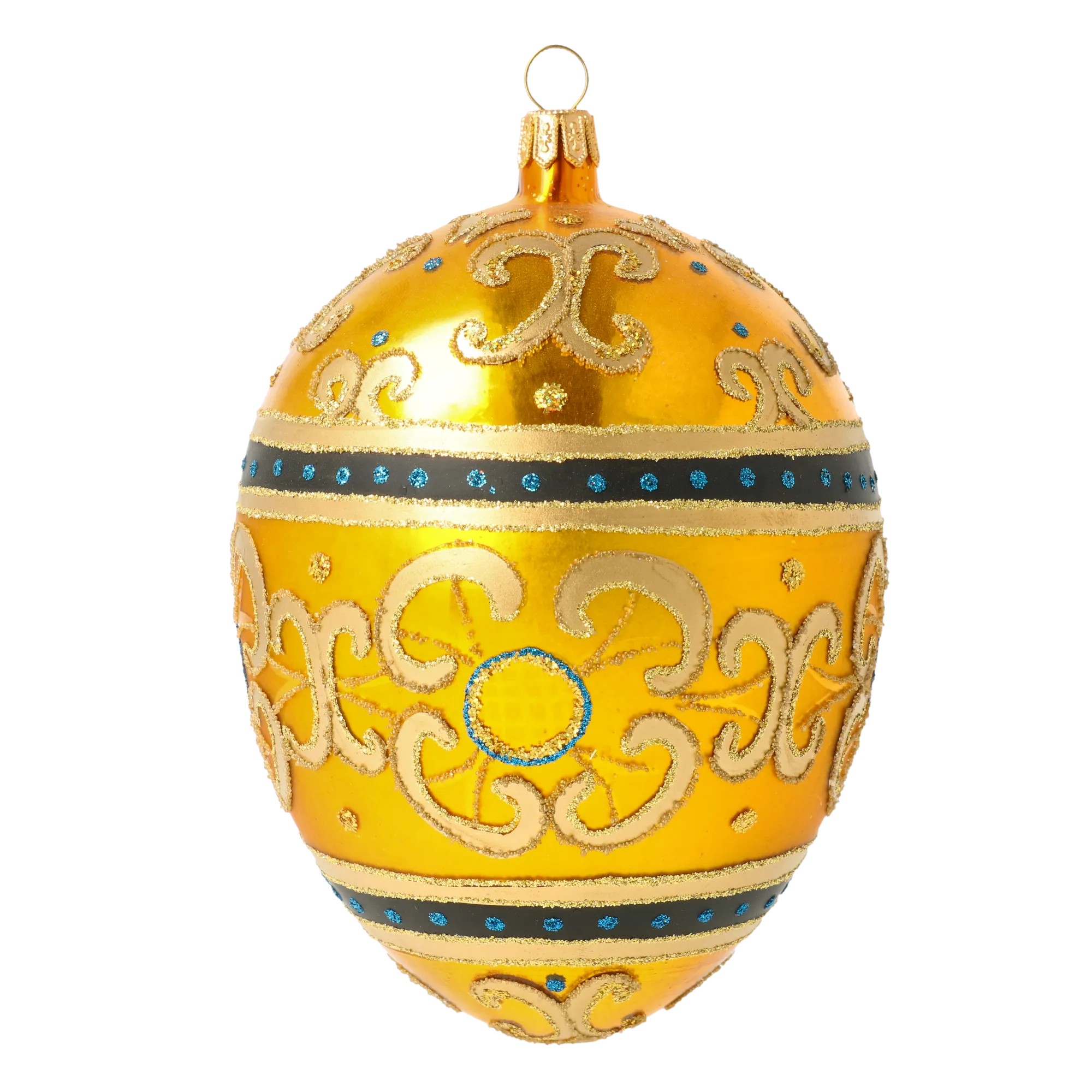 Amber Nocturne | Hand-Painted Glass Ornament | Blubom 2020-531