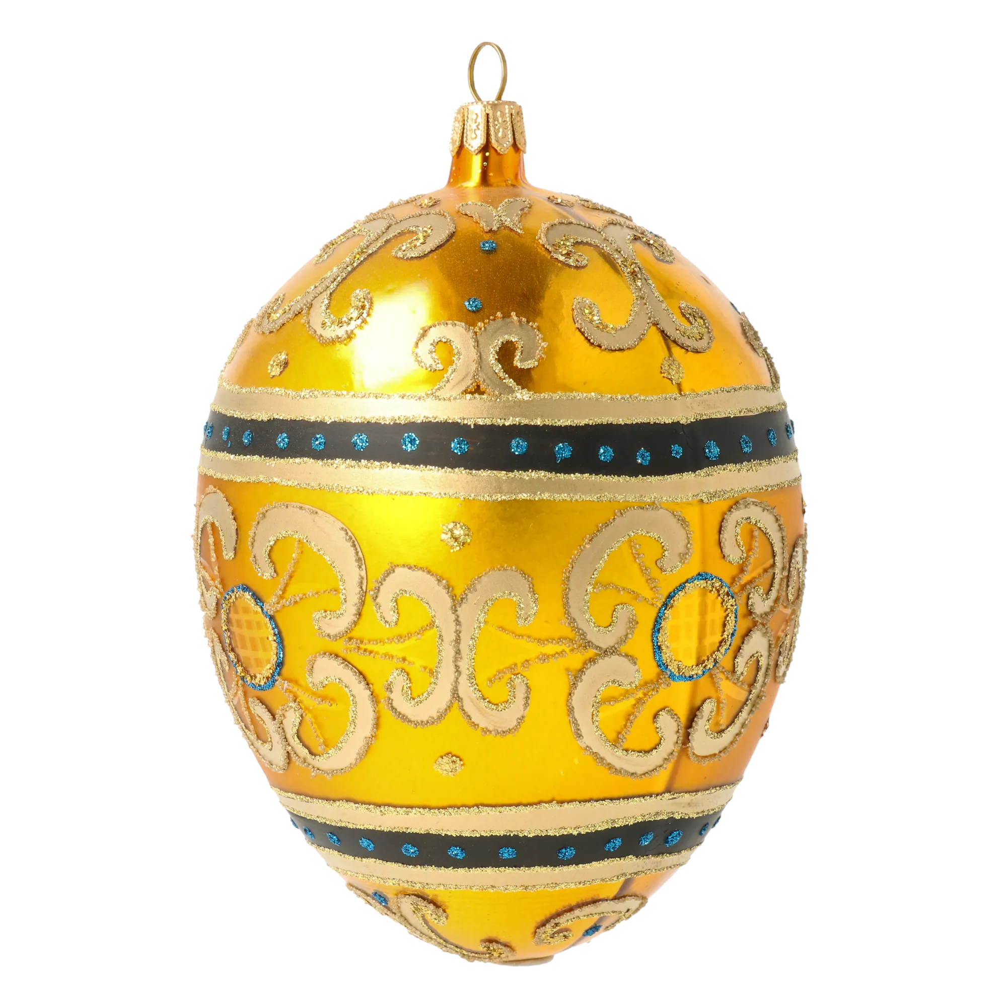 Amber Nocturne | Hand-Painted Glass Ornament | Blubom 2020-531
