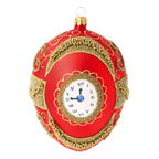 Crimson Nocturne | Hand-Painted Glass Ornament | Blubom 2020-532