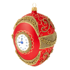 Crimson Nocturne | Hand-Painted Glass Ornament | Blubom 2020-532