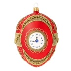 Crimson Nocturne | Hand-Painted Glass Ornament | Blubom 2020-532