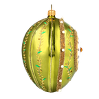 Verdant Antiquity | Hand-Painted Glass Ornament | Blubom 2020-534