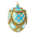 Azure Sovereign | Hand-Painted Glass Ornament | Blubom 2020-536
