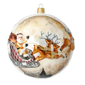 Alabaster Nocturne | Hand-Painted Glass Ornament | Blubom 2020-541