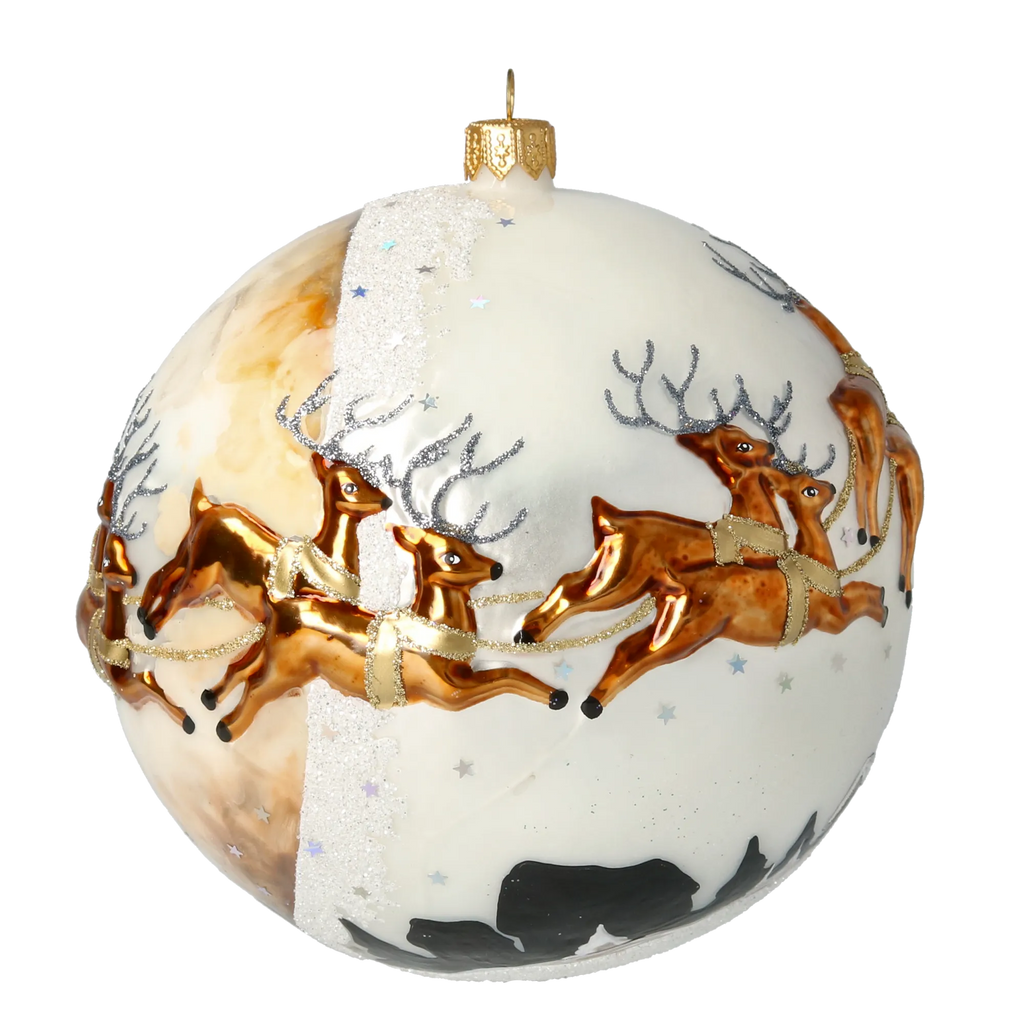 Alabaster Nocturne | Hand-Painted Glass Ornament | Blubom 2020-541