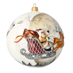 Alabaster Nocturne | Hand-Painted Glass Ornament | Blubom 2020-541