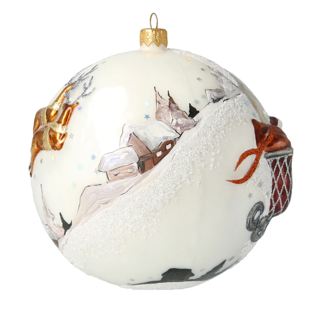 Alabaster Nocturne | Hand-Painted Glass Ornament | Blubom 2020-541