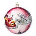 Crimson Midnight Ascent | Hand-Painted Glass Ornament | Blubom 2020-542
