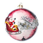 Crimson Midnight Ascent | Hand-Painted Glass Ornament | Blubom 2020-542