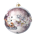 Plum Nocturne Ascent | Hand-Painted Glass Ornament | Blubom 2020-544