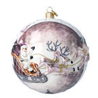 Plum Nocturne Ascent | Hand-Painted Glass Ornament | Blubom 2020-544