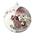 Plum Nocturne Ascent | Hand-Painted Glass Ornament | Blubom 2020-544