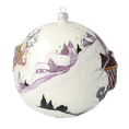 Load image into Gallery viewer, Pearlescent Midnight Sleigh Premium christmas glass ornament 2020-544
