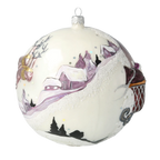 Plum Nocturne Ascent | Hand-Painted Glass Ornament | Blubom 2020-544
