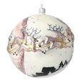 Load image into Gallery viewer, Pearlescent Midnight Sleigh Premium christmas glass ornament 2020-544
