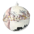Plum Nocturne Ascent | Hand-Painted Glass Ornament | Blubom 2020-544