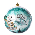 Cerulean Midnight Vigil | Hand-Painted Glass Ornament | Blubom 2020-545
