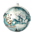 Cerulean Midnight Vigil | Hand-Painted Glass Ornament | Blubom 2020-545
